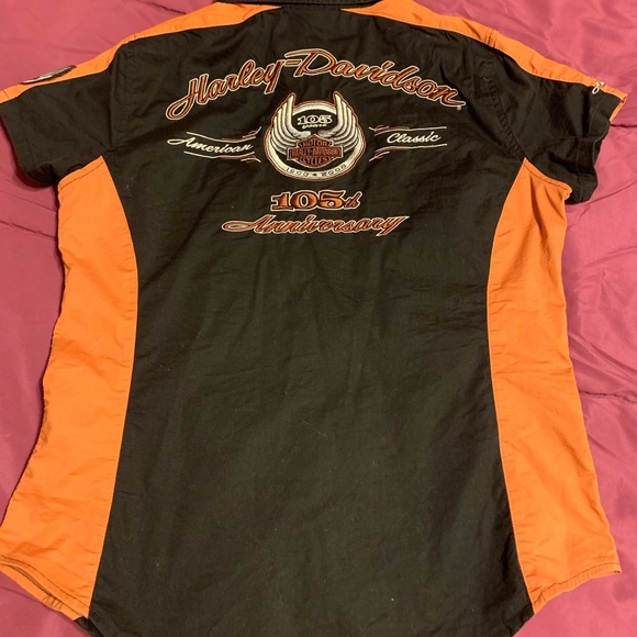 Harley Davidson Women's Button Down Top M - Picture 1 of 9